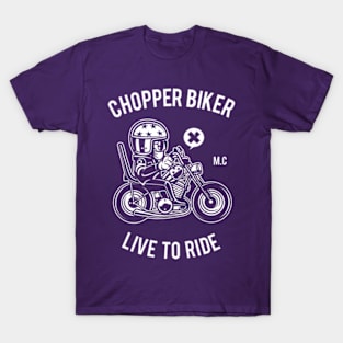 On the road with my chopper T-Shirt